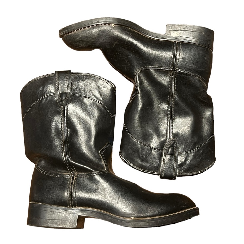 Bronco Made in the USA Black Western Boots Men’s Size 5 / Women’s Size 7